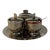Mid 20th Century Pair of Mid-Century Modern Chrome Condiment Servers With Original Spoons and Trays - 16 pcs For Sale
