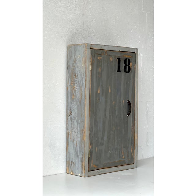 Mid-Century Modern Vintage Industrial Wall Unit For Sale - Image 3 of 17