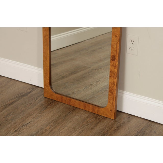 1970s Lane Mid Century Modern Burlwood Accent Wall Mirrors For Sale - Image 5 of 12