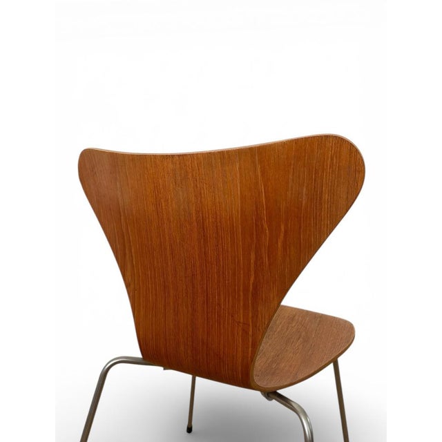 Series 7 Chairs in Teak by Arne Jacobsen for Fritz Hansen For Sale - Image 9 of 15