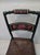 1960s Antique Wood Black Color Chair Straw Seat With Painted Flower For Sale - Image 5 of 6