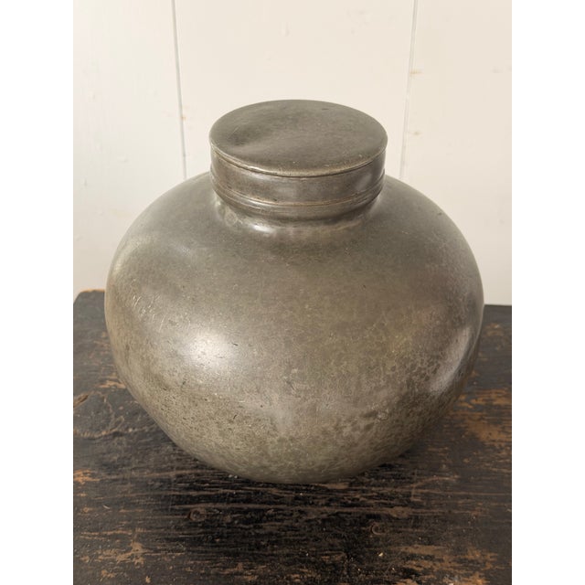 Early 20th Century Cast Zinc Vase or Urn For Sale - Image 11 of 12