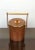 Metal Gold Metal & Teak Ice Bucket Holder, Italy, 1960s For Sale - Image 7 of 14