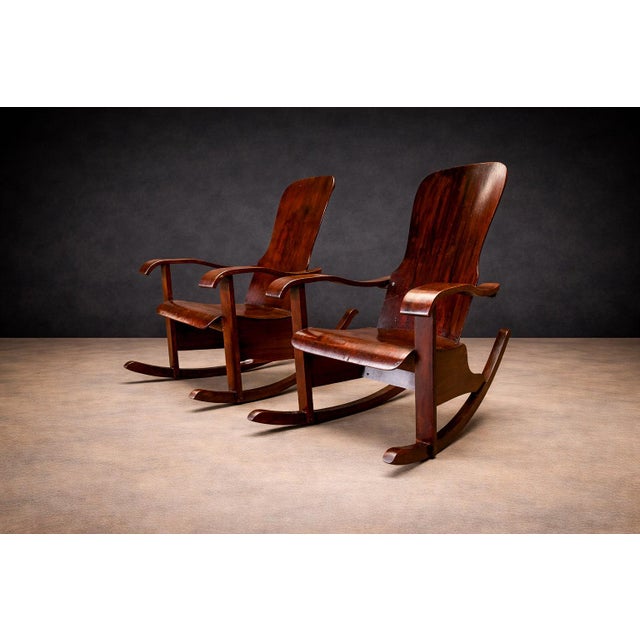 Móveis Cimo Rocking Chairs in Bentwood, Moveis Cimo, 1950s - Lot 555-578 For Sale - Image 4 of 12