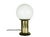 Burnished Metal and Opaline Glass Table Lamp by Asti for Adrasteia, 1960s For Sale - Image 11 of 11
