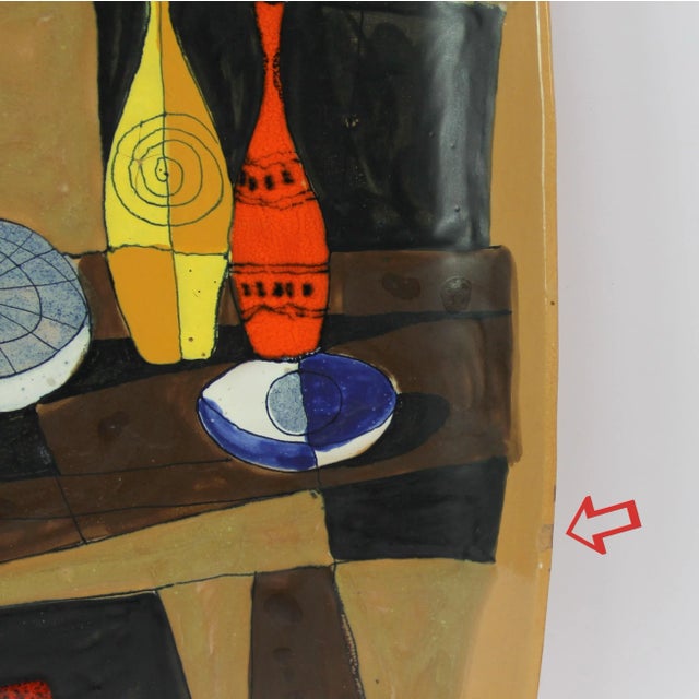 Mid-Century Modern Large Italian Ceramic, 1960s For Sale - Image 3 of 9