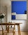Elegant geometry in soothing tones. This original geometric blue painting blends deep cobalt and off-white tones in a...