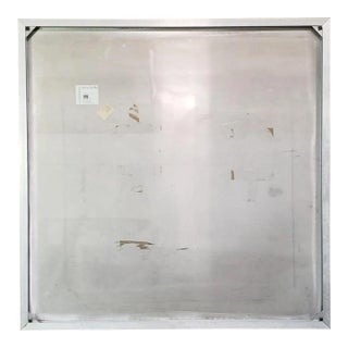 Steve Prachyl “Sweet and Silent Planet” Large Brushed Aluminum Wall Art, 60”sq — Vertical for Cantoni For Sale
