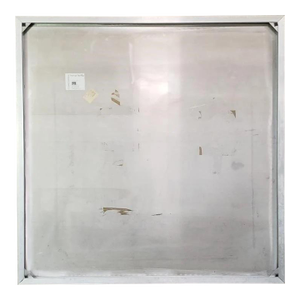 Steve Prachyl “Sweet and Silent Planet” Large Brushed Aluminum Wall Art, 60”sq — Vertical for Cantoni