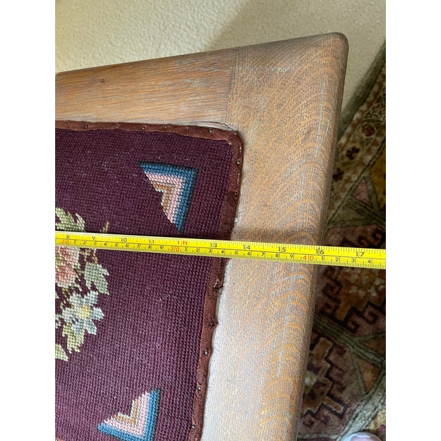 Antique Oak Ladder-Back Sewing Rocker – Circa 1900, in the Style of Js Ford, Johnson & Co. For Sale - Image 9 of 12