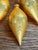 Three Gold Hand-Painted Ornaments For Sale - Image 4 of 6
