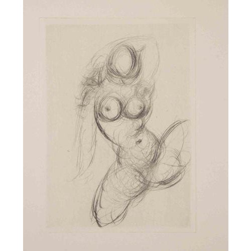 Salvador Dalì, Nude Etching, 1968, Etching For Sale - Image 4 of 4
