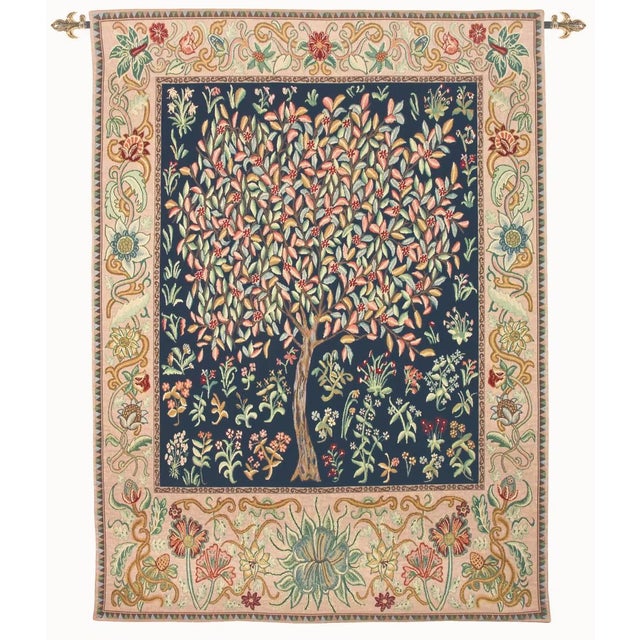 This tapestry is inspired from the Morris and Co. design known as The Tree of Life, an embroidered wool portiere...
