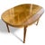 Chestnut Vintage Bookmatched Veneer Oval Extension Dining Table For Sale - Image 8 of 18