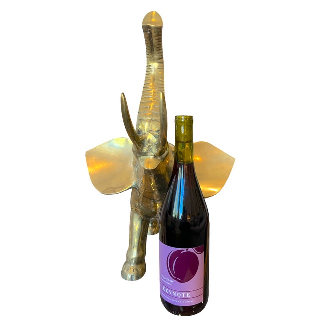 A bold and joyful icon of 1970s design, this solid brass elephant makes an unforgettable statement. With its dramatically...