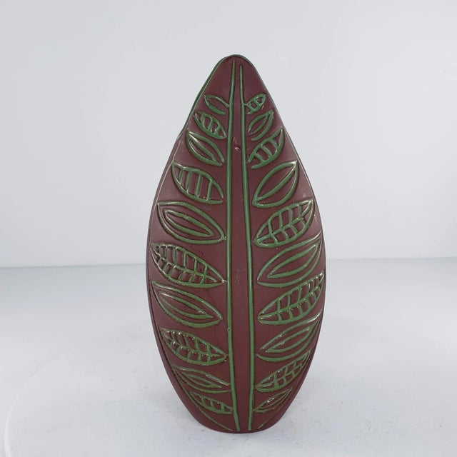 Ceramic Mid 20th Century Hjordis Oldfors Le Sweden Upsala Ekeby Vase 5795 For Sale - Image 7 of 10