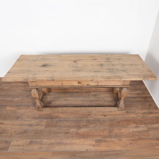 Baroque Late 18th Century Danish Baroque Oak Refectory Library Table Console For Sale - Image 3 of 17