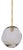 Regina Andrew Molten Pendant Large With Smoke Glass in Natural Brass For Sale