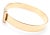 Hermès Hermes Yellow Gold Diamond Buckle Bangle Bracelet For Sale - Image 4 of 9