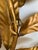 Hollywood Regency Gold-Colored Floral Brass Wall Lamp by Hans Kögl, 1960s For Sale - Image 6 of 14