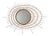 Large Asymmetrical Bamboo Rattan Sunburst Mirror with Nails, 1960s For Sale