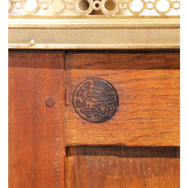 Early 20th Century French Louis XVI Marble Top Chiffonier by A. Mailfert For Sale - Image 12 of 13
