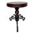 Vintage Piano Stool/Plant Stand With Ornate Iron Tripod Legs For Sale
