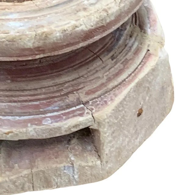 Vintage Indian Seed Extractor Candle Holder For Sale - Image 4 of 5