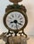 Small Polychrome Spelter Clock with Goat Decoration For Sale - Image 4 of 9