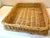 Vintage Rectangular Wicker Basket Tray For Sale - Image 4 of 6