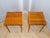 Brown Vintage Pair Mid Century Clover End Side Tables Nightstands Plant Stands For Sale - Image 8 of 17