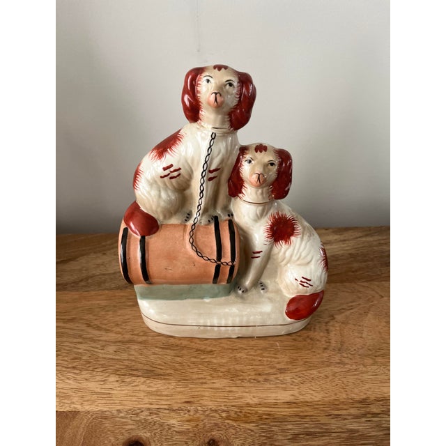 This sweet set of Staffordshire Spaniel twins are looking for a new home. Will it be on your bookshelves?