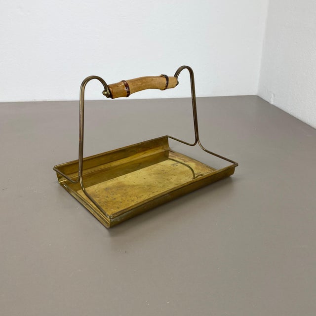 Article: Tray element with bamboo handle Producer: Grasoli, Germany Origin: Germany Material: Bamboo and brass Decade:...