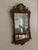 Brown Vintage Hepplewhite Mirror With Brass Ornament For Sale - Image 8 of 8