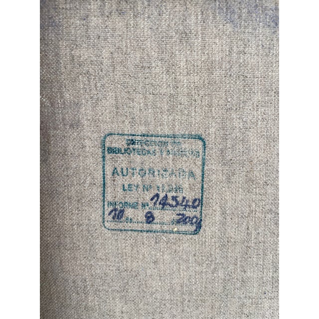 Late 20th C. Original Signed Argentine Figurative Mixed Media Painting "Oceano" – Francisca Valenzuela For Sale - Image 12 of 12