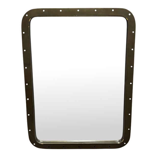 Restoration Hardware Teen Pierced Metal Wall Mirror For Sale