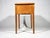 Vintage Original Mid-Century Modern All Wood Maple Finish Sewing Machine Cabinet With Flip-Down Top & Pull Out Drawer For Sale - Image 9 of 14
