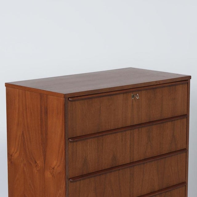 Danish Teak Chest of Drawers, 1960s For Sale - Image 9 of 11