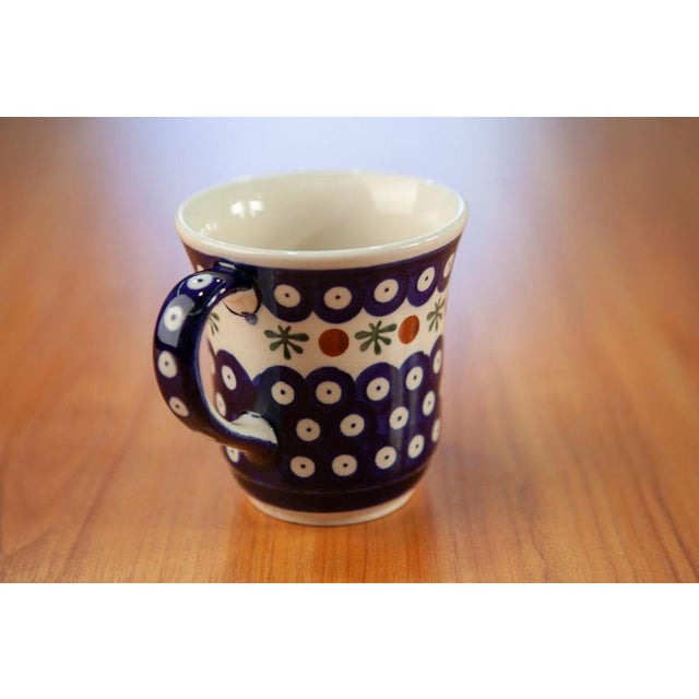 Ceramic 300 Ml Ceramic Mugs from Zakłady Ceramiczne Bolesławiec, Set of 4 For Sale - Image 7 of 9
