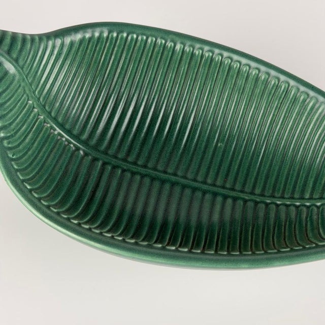 1950s Green Ceramic Vide-Poche by Giovanni Gariboldi for Richard Ginori, 1950s For Sale - Image 5 of 12