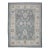 Early 21st Century Gray Colorful Floral Design Handwoven Wool Turkish Oushak Rug 8'11" X 11'8" For Sale