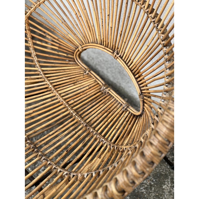 Rattan Soleil Model Armchairs attributed to Janine Abraham & Dirk Jan Rol, 1970s, Set of 2 For Sale - Image 3 of 10