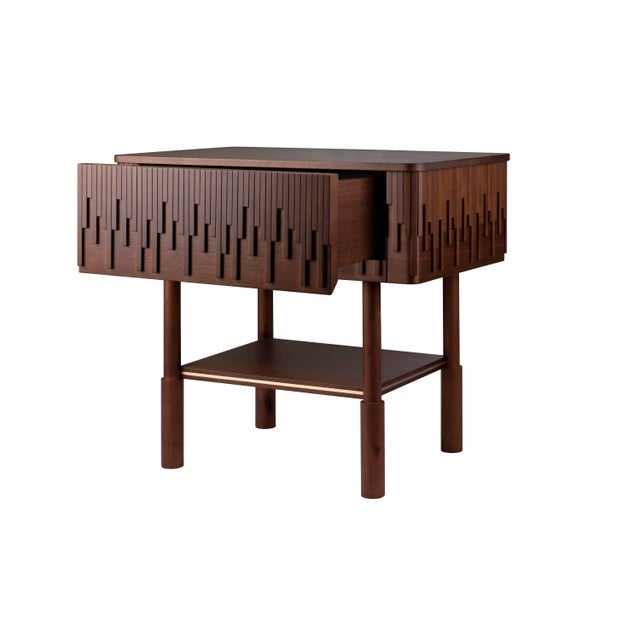 Campbell Bedside Table by Wood Tailors Club For Sale - Image 4 of 9