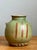 Vintage Green Striped Ceramic Vase For Sale - Image 12 of 12
