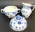 Mid-Century Modern Vintage MCM Royal Copenhagen Blue Fluted Half Lace Porcelain Sugar Pot Creamer Set For Sale - Image 3 of 8