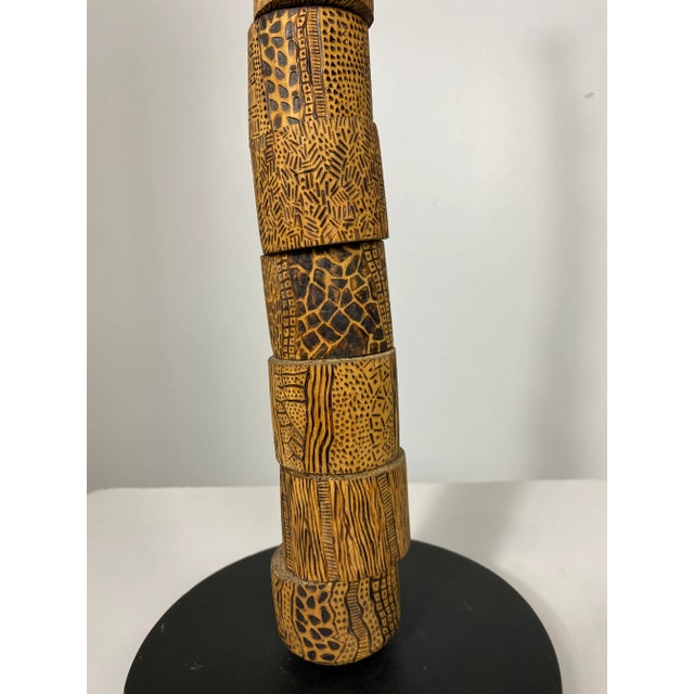 Pop Art Hand Carved Baseball Bat Sculpture After Claes Oldenburg For Sale - Image 3 of 8