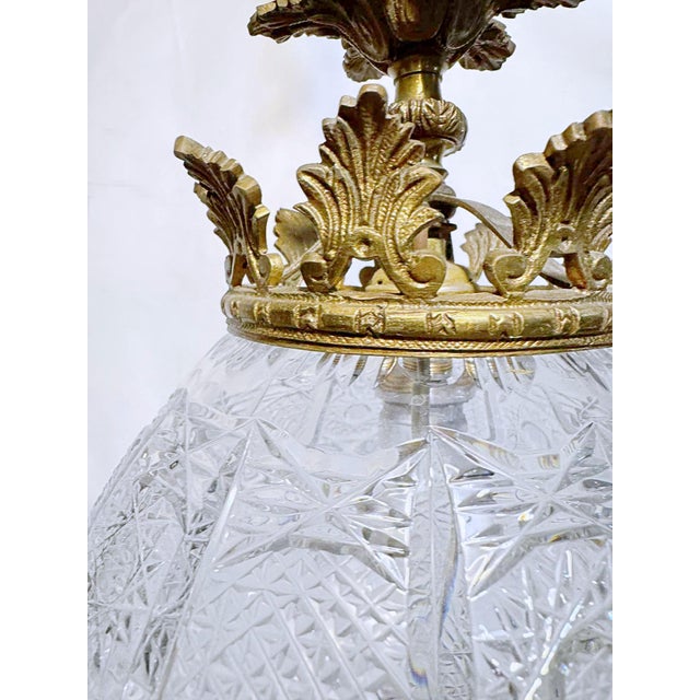1920's Vintage Hand Cut Crystal Lantern For Sale In New York - Image 6 of 9