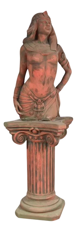 Garden Cleopatra Statue in Terracotta