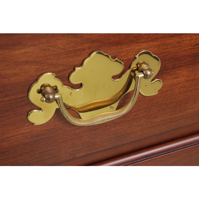 Henkel Harris Cherry 2 Over 4 Drawer High Chest For Sale - Image 10 of 15