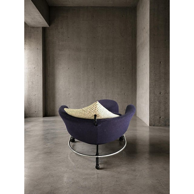 Girotonda Lounge Chairs and Ottoamn by Francesco Binfaré for Cassina, 1990s, Set of 3 For Sale - Image 7 of 9